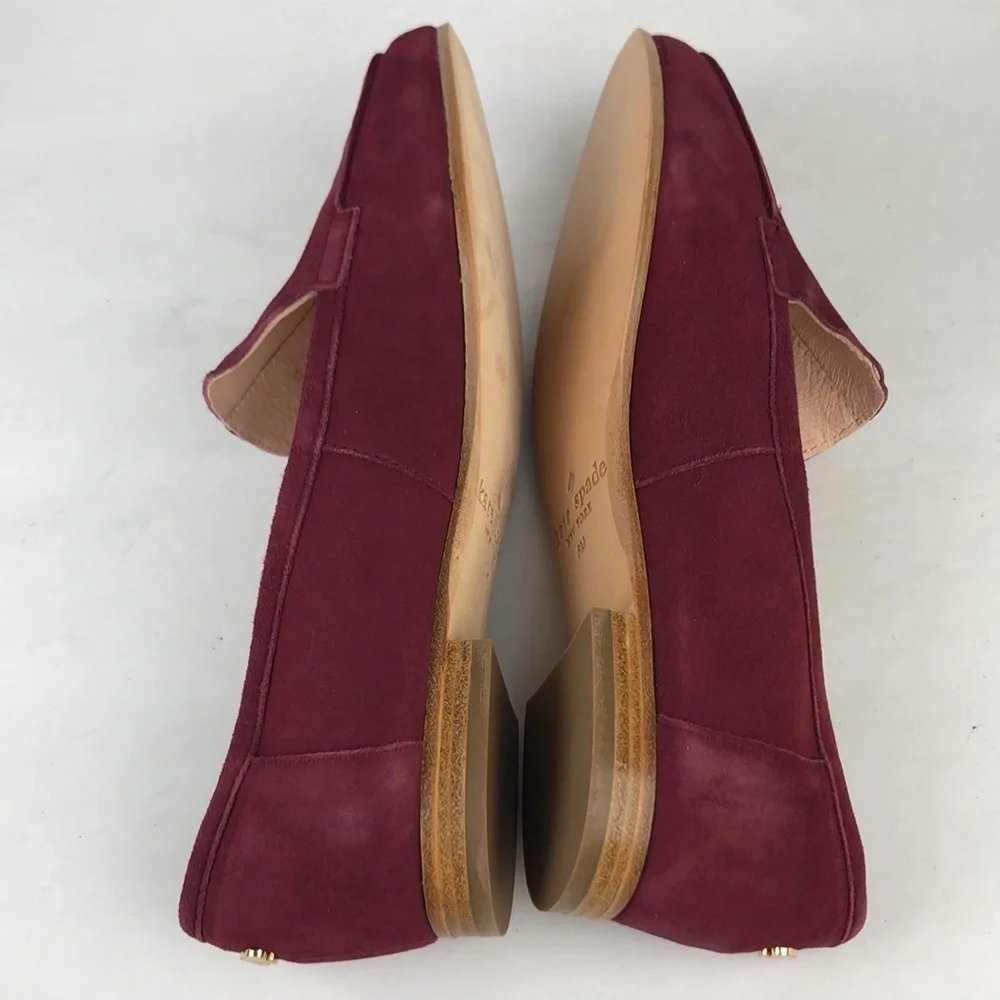 Kate Spade Carima Suede Point Toe Loafer Flats 6